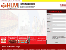 Tablet Screenshot of hlmlawcollege.org